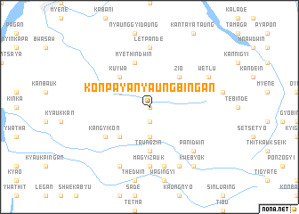 map of Konpaya-nyaungbingan