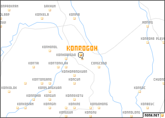 map of Kon Rơgơh