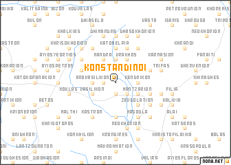 map of Konstandínoi