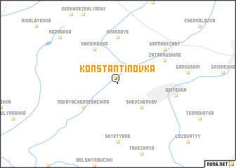 map of Konstantinovka