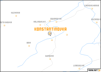 map of (( Konstantinovka ))