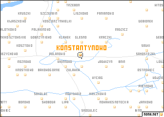 map of Konstantynowo