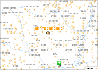 map of Kontaro Bānda