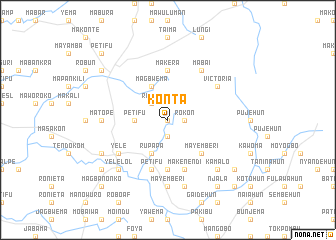 map of Konta