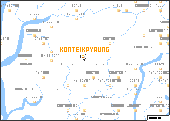 map of Kônteikpyaung