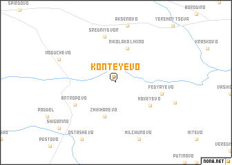 map of Konteyevo