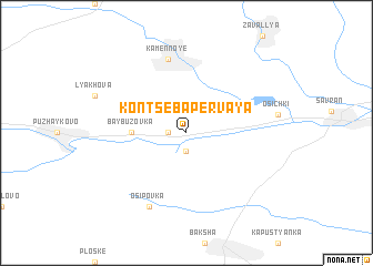 map of Kontseba Pervaya