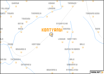 map of Kontyandi