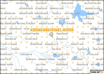 map of Konwewa Kiriwelhinna