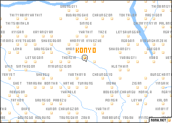 map of Konyo