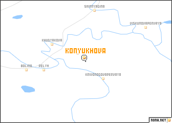 map of Konyukhova