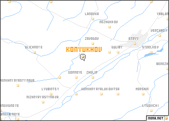 map of Konyukhov