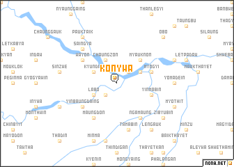 map of Kônywa