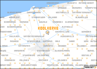 map of Koolkerke