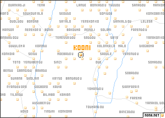 map of Kooni