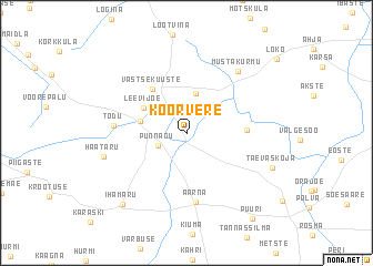 map of Koorvere