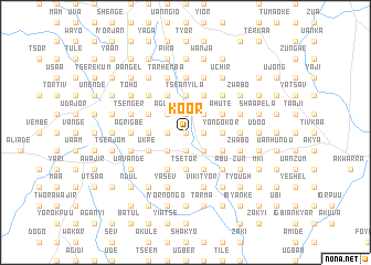 map of Koor