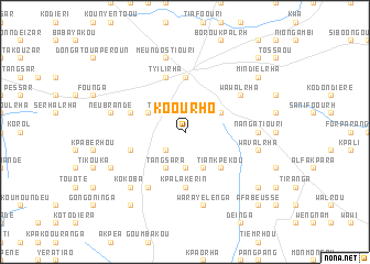 map of Koourho