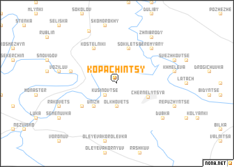map of Kopachintsy