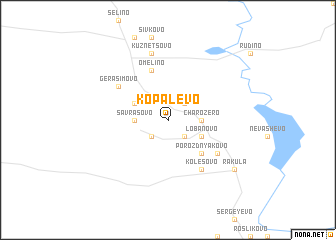 map of Kopalëvo
