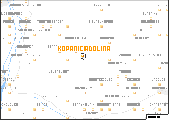 map of Kopanica Dolina