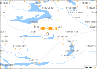 map of Kopanica