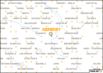 map of Kopaniny