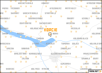 map of Kopcie