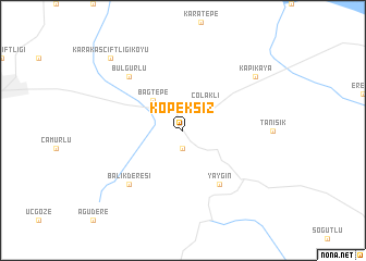 map of Köpeksiz