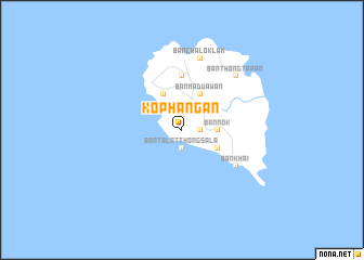 map of Ko Phangan