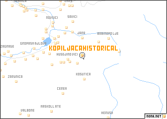 map of Kopiljača [historical]