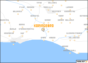 map of Köpingebro