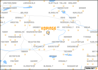 map of Köpinge