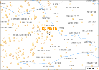 map of Kopište