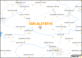 map of Koplalótanya