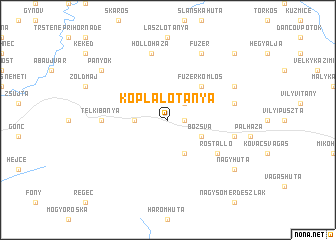 map of Koplalótanya