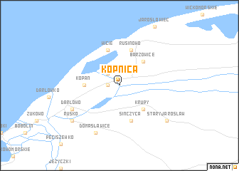 map of Kopnica