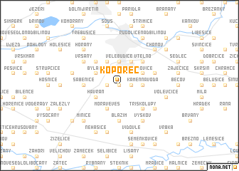 map of Koporeč