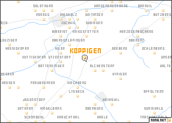 map of Koppigen
