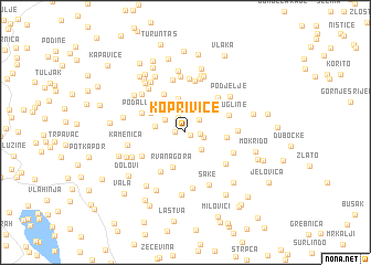 map of Koprivice