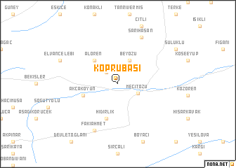 map of Köprübaşı