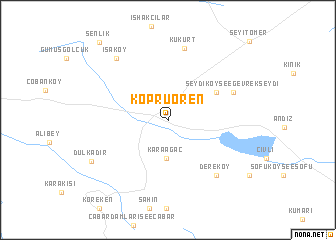 map of Köprüören