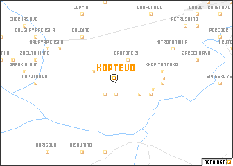 map of Koptëvo