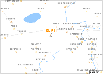map of Kopti