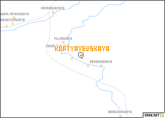 map of Koptyayevskaya