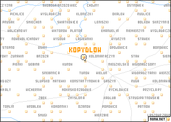 map of Kopydłów
