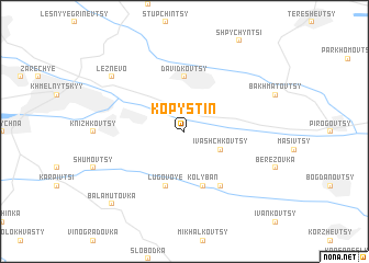 map of Kopystin