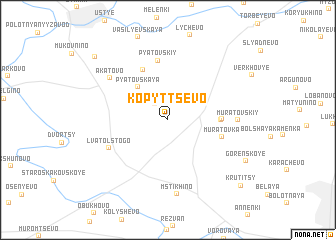 map of Kopyttsevo