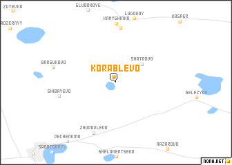 map of Korablëvo