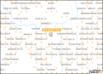 map of Korahana